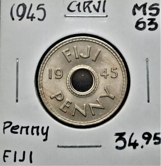 1945 Fiji Penny