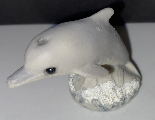 UDC Vintage Dolphin Figurine On A Wave  2.5X1.5 In 1994