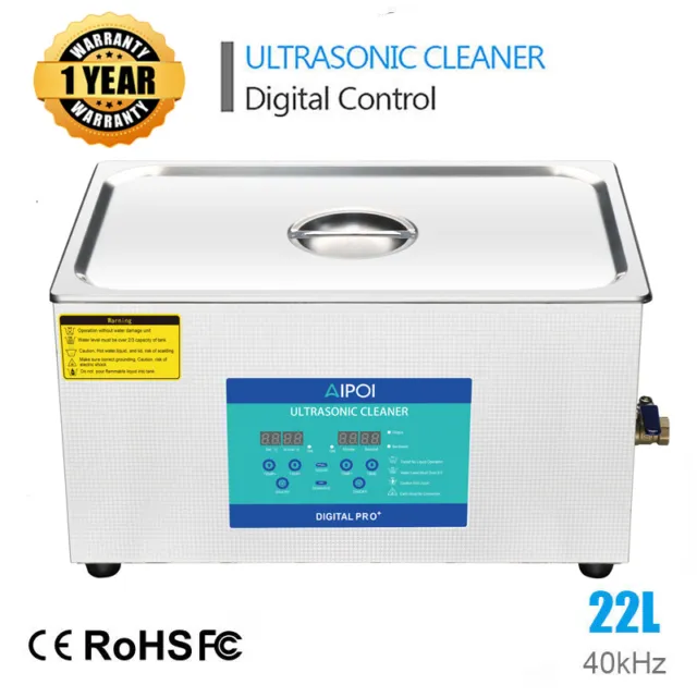 Pro Ultrasonic 22L Cleaner Digital Ultra Sonic Cleaning Bath Tank Heater Timer