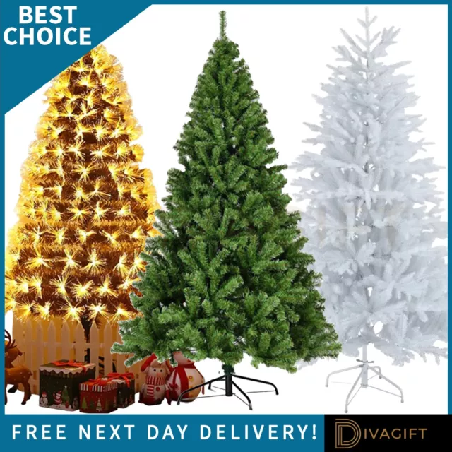 Classic Artificial Christmas Tree Xmas Tree Led White Birch 5Ft 6Ft 7Ft 8Ft Tree