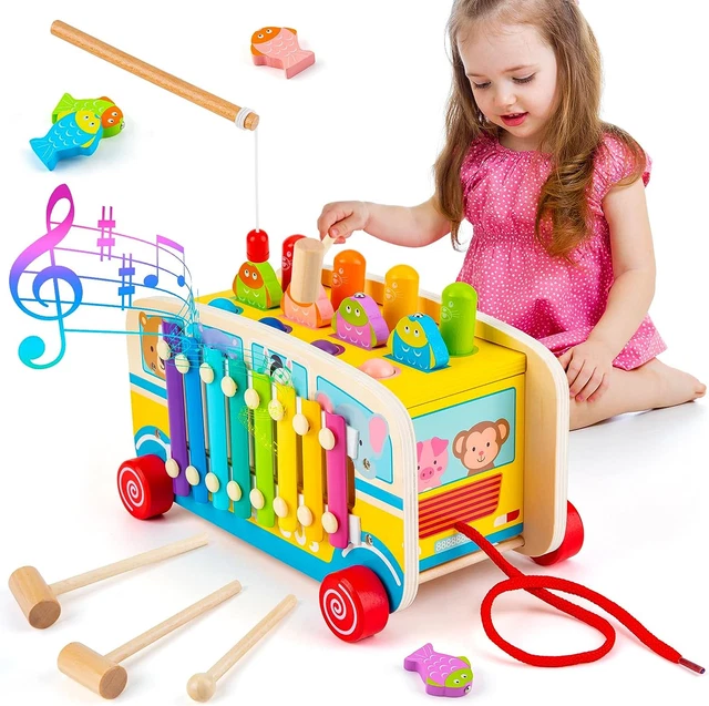 SUNDAYMOT JOUET MONTESSORI Educatif 1 An, 4 En 1 Jouet Xylophone Bebe, Jouet  En EUR 31,37 - PicClick FR