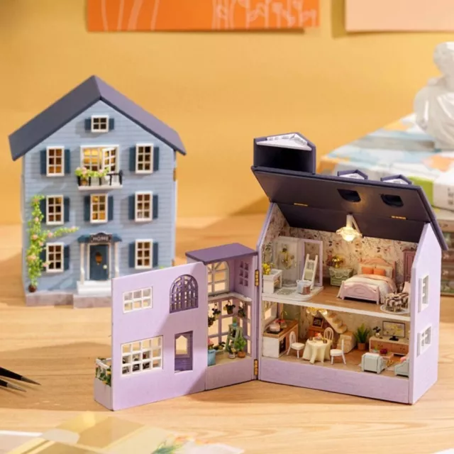 marque generique - 1:24 Maison De Poupée Bricolage Miniature Avec Meubles  Assembler Le Kit De Maison De Poupée Style1 - Kit d'expériences - Rue du  Commerce
