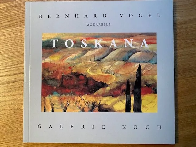 Bernhard Vogel Aquarellmalerei Katalog Toskana + Technik Buch