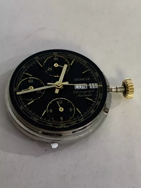 Moviment valjoux eta cal 7750, dial Geneve, work.