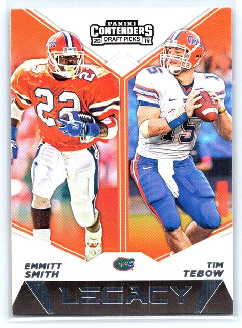 Emmitt Smith / Tim Tebow 2019 Panini Contenders Draft Picks Collegiate #4