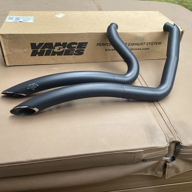 Vance & Hines Harley Davidson Dyna Big Radius exhaust Pipes # 46013 NEW In Box