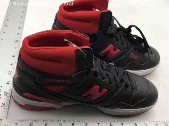 New Balance Mens 650R BB650RBR Black Red Lace Up Basketball Sneakers Size 11