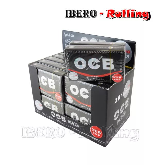 Papel De Fumar Caja Ocb Negro 500 Tamaño Normal Rolling Paper Caja 20 Libritos