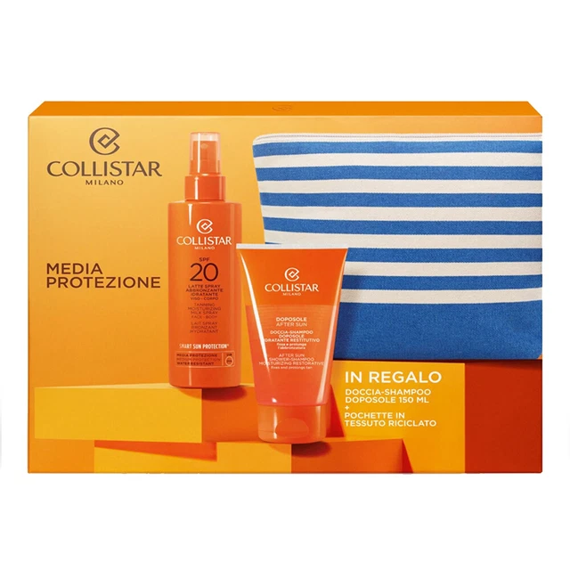 Collistar Confezione Latte Spray Abbronzante Piu' Doccia/Shampoo Doposole