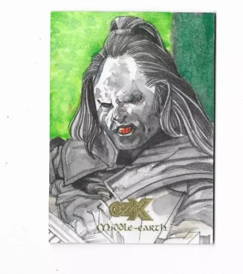 2022 Cryptozoic CZX Middle-Earth sketch card Leon Braojos
