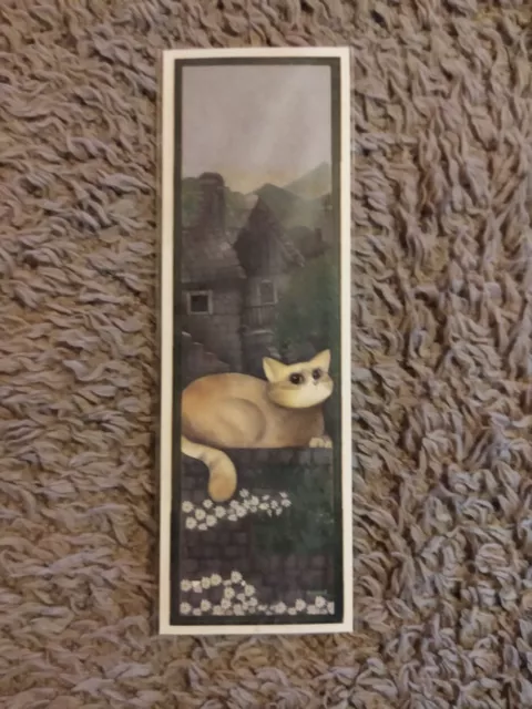 Segnalibro gatto in cartoncino Evelyne Nicod 2016 Misura 16x5 cm  - Nuovo