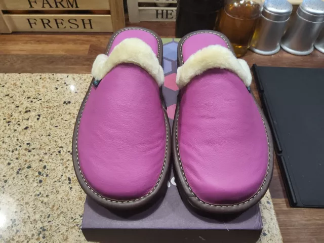 NEW MOSHULU ADELE Fushia Pink Ladies Slippers Uk 6 Free Post