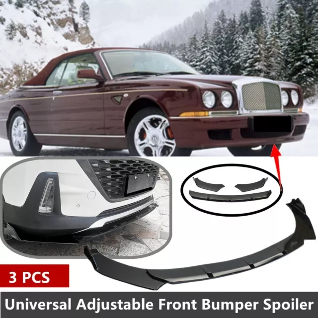 Adjustable Universal Lip For Bentley Azure 95-05 Front Bumper Spoiler Splitter