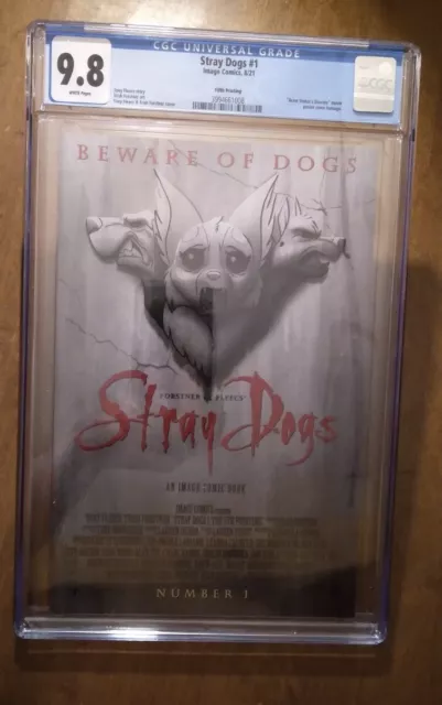 Stray Dogs #1 Fifth Print CGC 9.8 White Pages. Bram Stoker's Dracula Homage