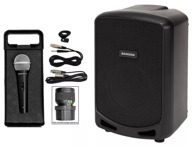 Samson Expedition Escape+ 6" Portable PA Rechargeable Speaker Bluetooth/USB+Mic