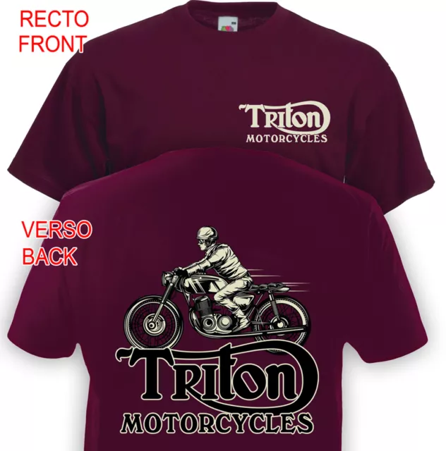 TEETOWN - T SHIRT HOMME - Casque Cross - Motocross Moto Rider