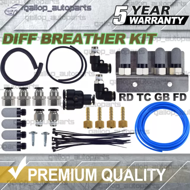 DIFF BREATHER KIT 4 PORT Universal FOR ISUZU DMAX MUX BREATHER