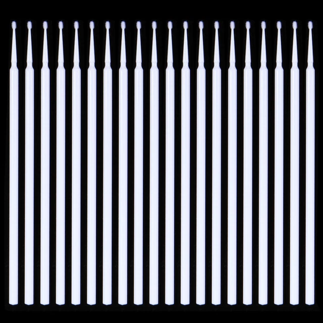 Dental Micro Applicator Brush Disposable Makeup Eyelash Brushes 1.5mm White