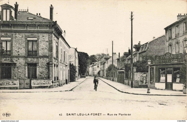 95 - SAINT LEU LA FORET  S14937 Rue de Pontoise En l'�tat Pli Tabac Buvette Gare