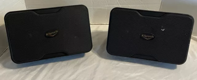 Klipsch CP-4 Black Compact Performance Series Outdoor/Indoor Speakers - Pair
