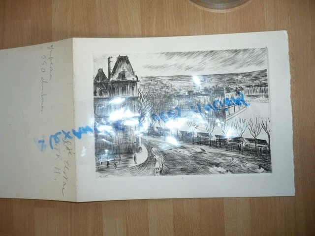 Grabado Original De Georges Visat