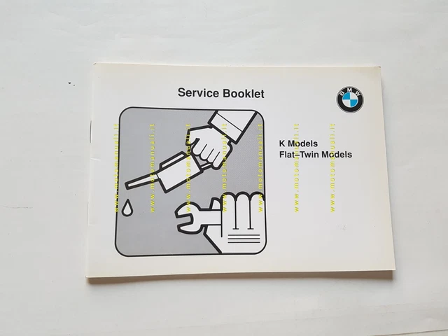 BMW serie K - serie Boxer SERVICE BOOKLET libretto tagliandi 1989 NUOVO INGLESE