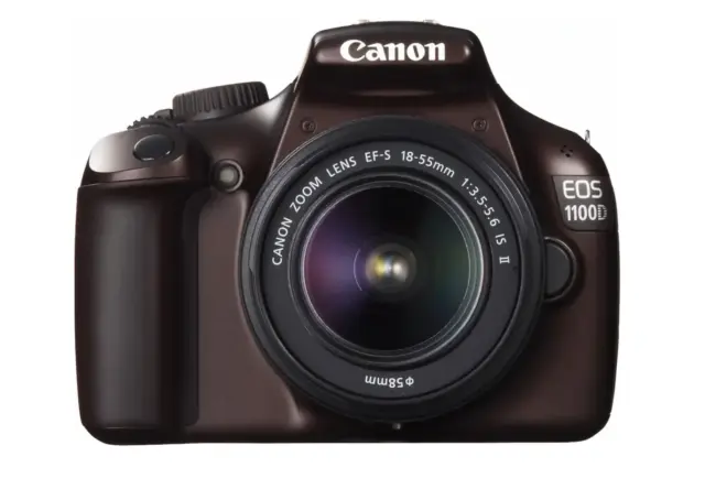 Canon EOS 1100D / Rebel T3 12.2 MP SLR-Digitalkamera - Braun mit Objektiv 18-55m