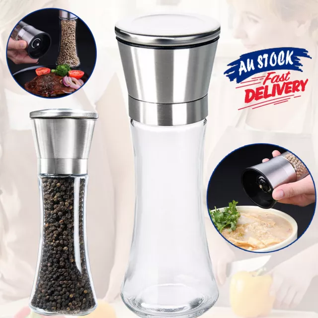 Stainless Steel #T Mill Brushed 5 Grade Premium of Salt and Pepper Grinder