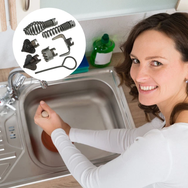 Connettore molla draga teste utensile pulitore scarico ferro