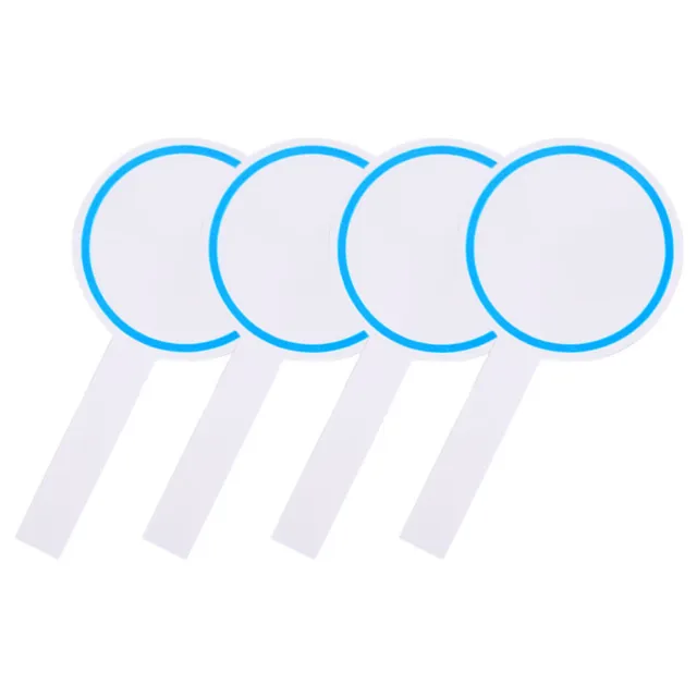 4 paletas de respuesta limpiables en seco, pizarras blancas portátiles, unilaterales