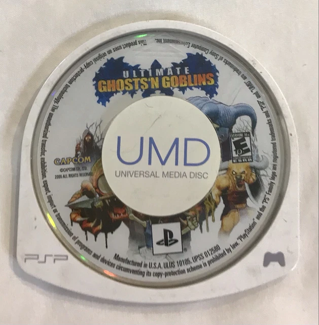 PSP LOT WITH Ultimate Ghosts 'N Goblins And 5 Other Games And A