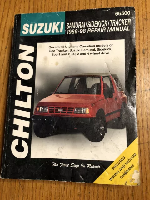 Suzuki Samurai 1986-1998 Tune-up Shop Service Repair Manual Book Wiring Diagrams