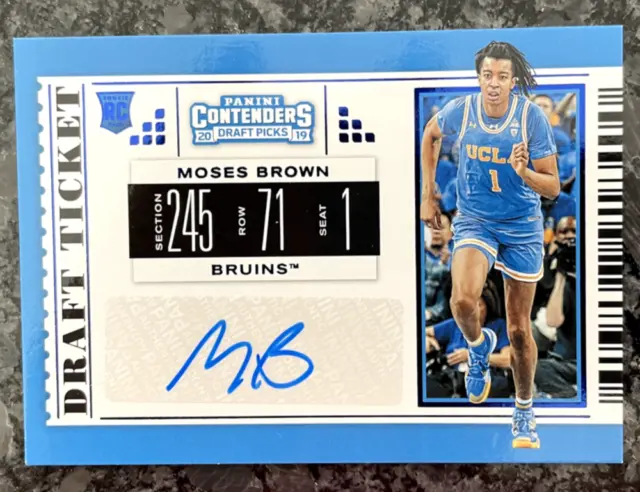 2019-20 Panini Contenders Draft Picks - College Ticket #113 Moses Brown (AU, RC)