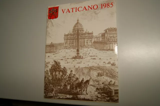 Jahrbuch Vaticano 1985, Vatikan, + 1. amtl. Gedenkblatt,alle postfr. Briefmarken