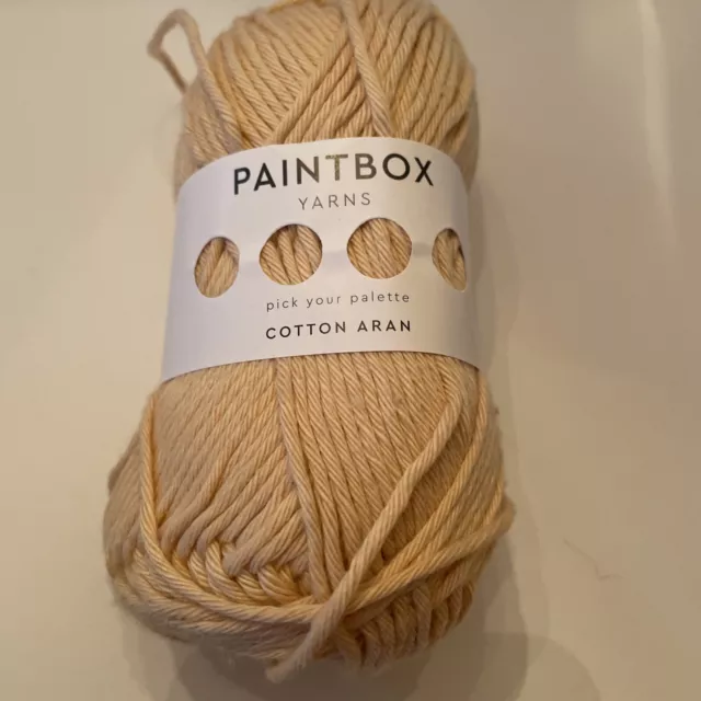 Lot of 2 Paint Box Yarn 1.7oz 137 yds 100% Cotton Col 422 Yellow