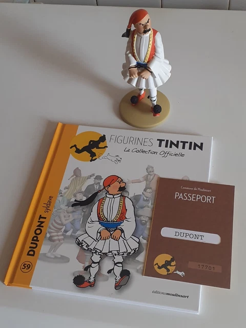Figurine TINTIN - Dupont - Moulinsart - Syl Davès - Excellent état
