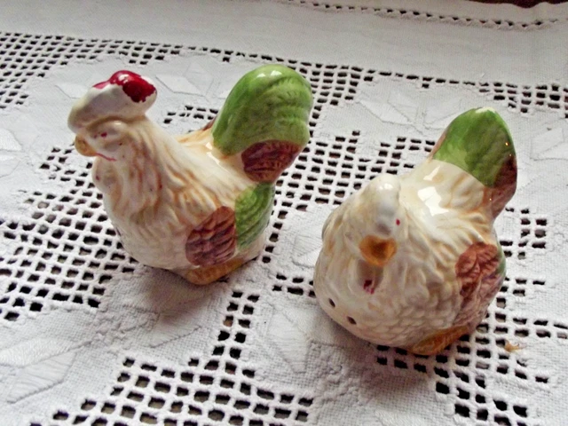 Salières et poivrières poule et coq - France