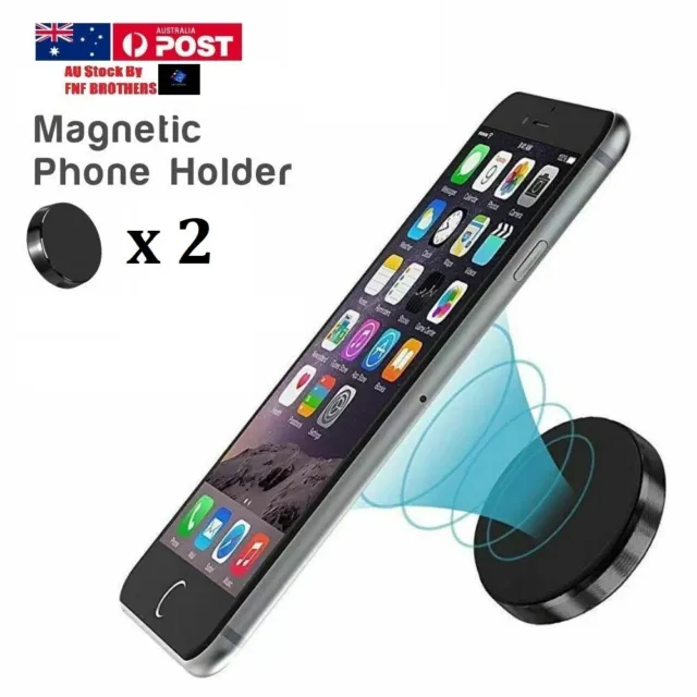 2 x Universal Magnetic Car Phone Holder Dashboard Hands-Free Mobile GPS Mount