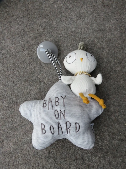 Mamas and Papas car window baby on board suction sign VGUC