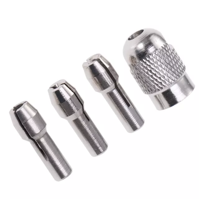 4 Pcs Electric Grinding Drill Collets Adapter Nut Kit Set Electric Mill