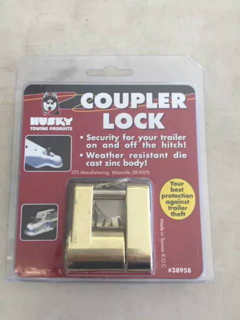 Husky Pin Coupler Lock for RV / Camper / Trailer / Motorhome / 5th Wheel