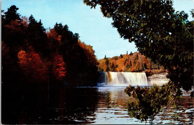 Rushing Tahquamenon Michigans Upper Peninsula Hiawatha River Longfellow Postcard