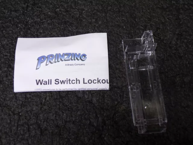 BRADY Wall Switch Lockout,Clear,9/32" Padlock Shackle Max. Dia,Polycarbonate(JT) 3