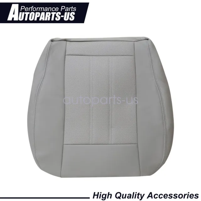 For Chrysler Town & Country Front Driver Bottom Leather Seat Cover Gray ALX1