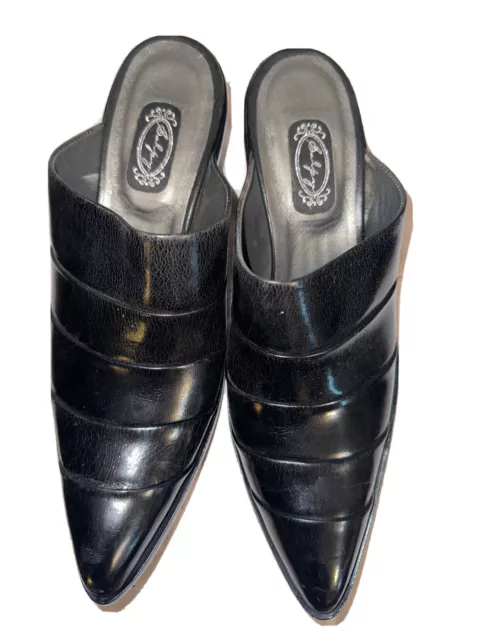 Salpy Solid Black Non-Slip Mule Style Comfort Shoes Almond Toe Womens Size 8.5 M Salpy Solid Black Non-Slip Mule Style Comfort Shoes Almond Toe Womens Size 8.5 M