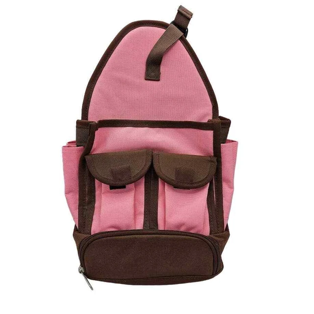 Organizador de bolsos artesanales Crafter's, bolsa de almacenamiento para artes y artesanías rosa y marrón