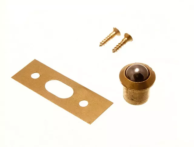 Cupbard Door Solid Brass Body Sprung Roller Ball Catch Latch 10mm Onestopdiy N