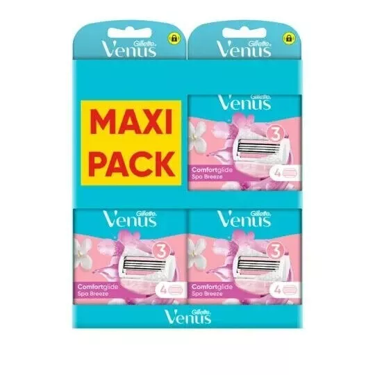 Pack de 12 Lames Rasoir Femme Gillette VENUS Comfortglide Breeze