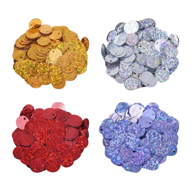 300x 10mm Flat Round Loose Sequins, Sequins Spangles Paillettes Sequins for