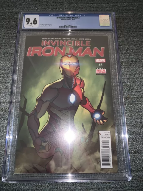 Invincible Iron Man #3  CGC 9.6 WP 1st Riri Williams (Ironheart)  in Full Armor